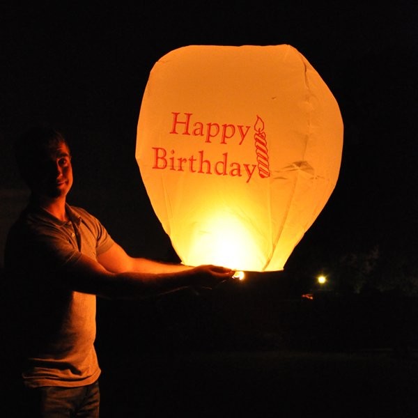 \'Happy Birthday\' Sky Lantern YTM Fireworks