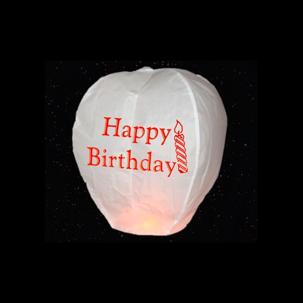\'Happy Birthday\' Sky Lantern YTM Fireworks
