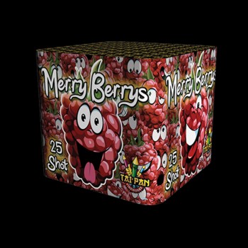 Merry Berrys Roman Candle Cake (25 Shot) Merry Berrys Roman Candle Cake (25 Shot)