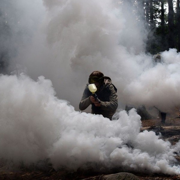 smoke grenade paintball