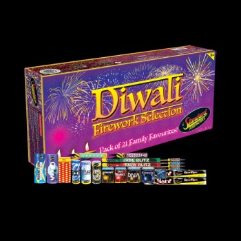 Diwali Selection Box (21 Garden fireworks) - Large