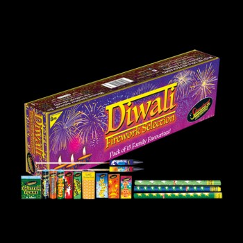 Diwali Selection Box (15 Garden fireworks) - Small