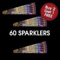 Rainbow Coloured Outdoor Sparklers (3 For 2 Deal)