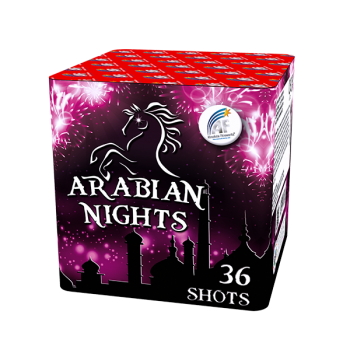 Arabian Nights Roman Candle Cake (36 Shots)