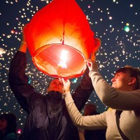 10 Pack Thai Flying Lanterns