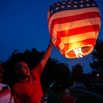 American Flag Sky Lantern